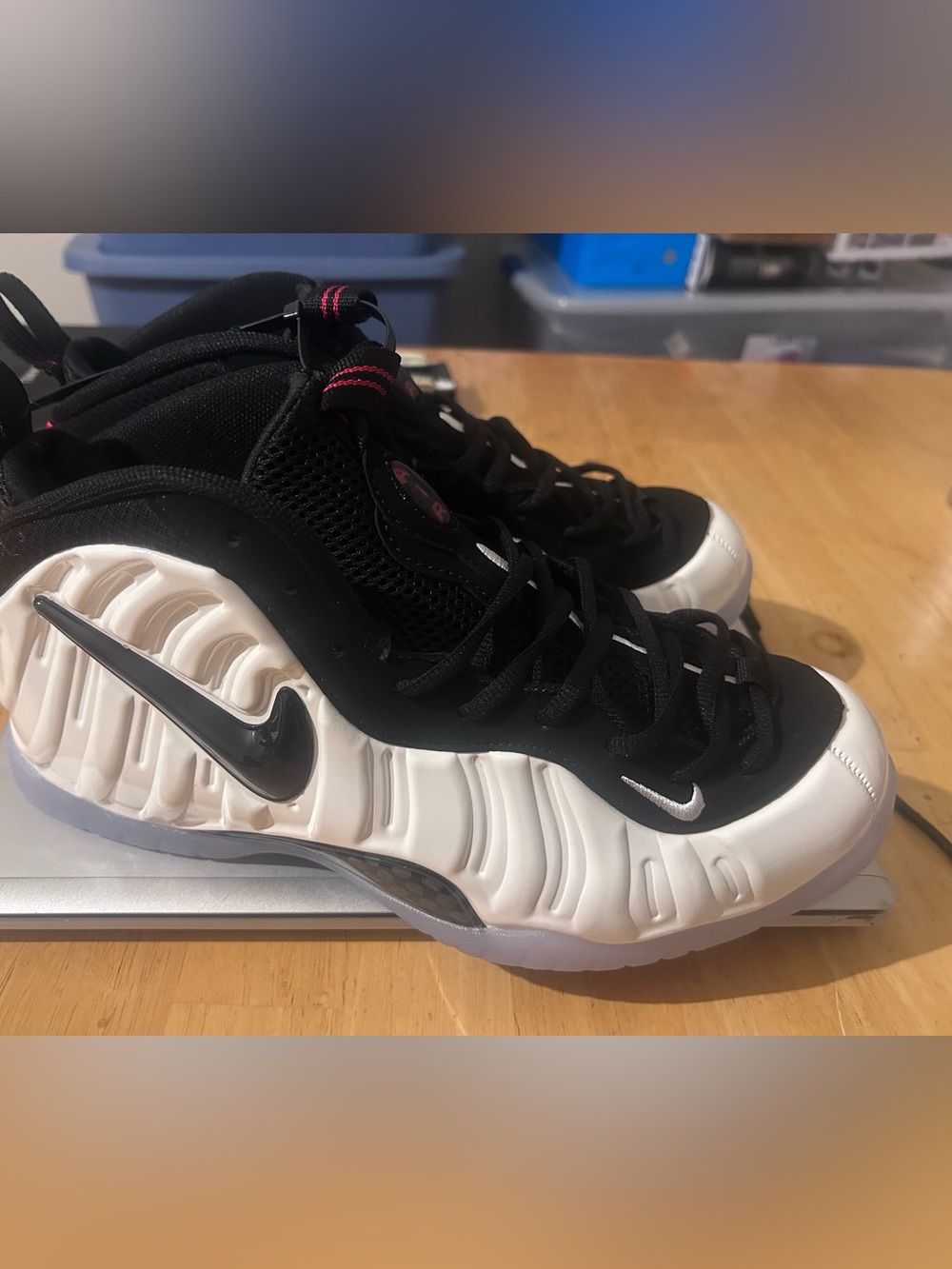 Nike Black and White Foamposite-